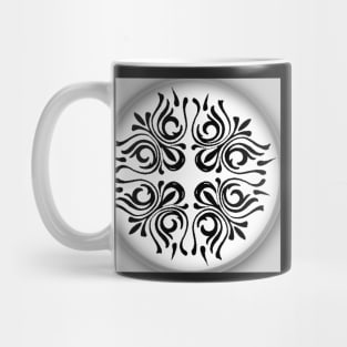 Black and white ornament Mug